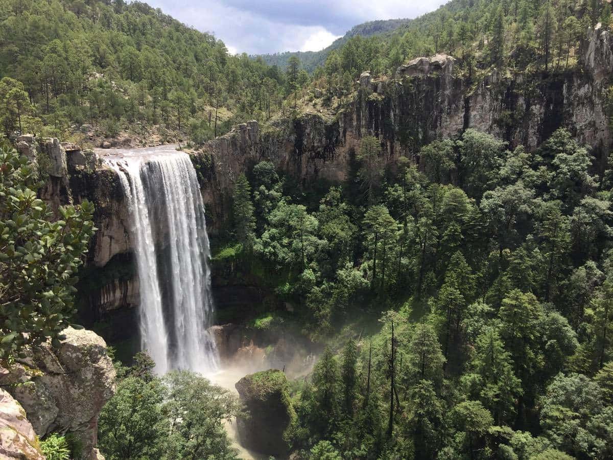Cascada del Agua llovida Durango Mototour BMW 2017