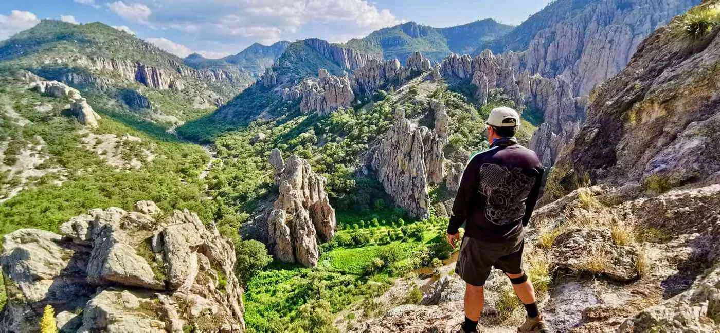 Panoramica cerros en Charco Azul Durango
